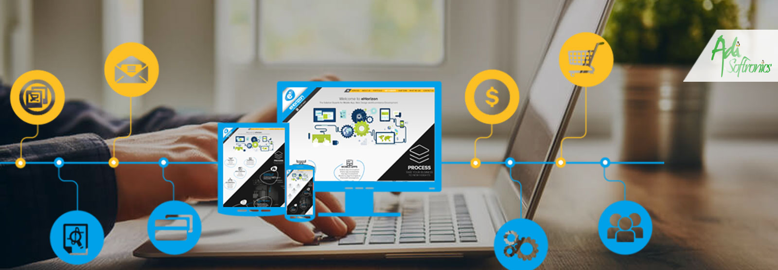 Ecommerce Website Development in Delhi - AdiSoftronics